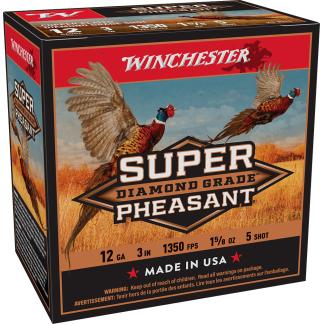 WINCHESTER SUPER PHEASANT DIAMOND GRADE 12 GA 3" #5 1-5/8 OZ 25 RD/BX 10 BX/CS