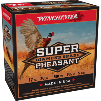 WINCHESTER SUPER PHEASANT DIAMOND GRADE 12 GA 2-3/4" #5 1-3/8 OZ 25 RD/BX 10 BX/CS