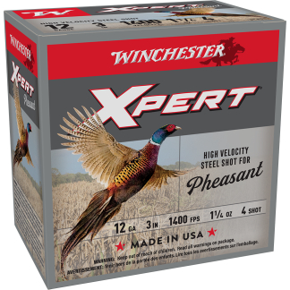 WINCHESTER SUPER X XPERT PHEASANT 12 GA 3" #4 HV 1-1/4 OZ LEAD FREE 25 RD/BX 10 BX/CS