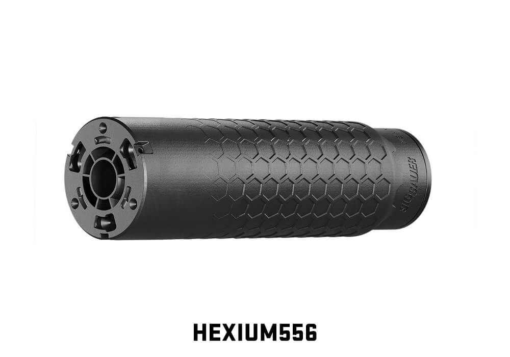 image-full-8304-151b0e95e7fc44263a14ff51ff517891 | ATFirearms Sig Sauer Hexium 5.56mm Titanium Hub Direct Thread Suppressor Black 1/2x28 6.2 in