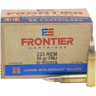FRONTIER® 223 REM 55 GR FMJ (50 - ORIENTED) 50RD/BX 10BX/CS