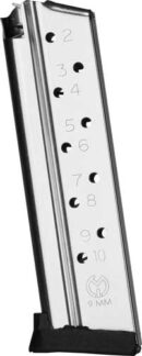 METALFORM MAGAZINE 1911 GOVT. - 9MM 10RD S/S REMOVABLE BASE