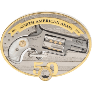 NORTH AMERICAN ARMS MINI 22LR REV 50TH ANIV BUCKLE