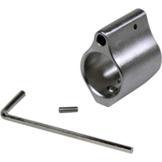 GUNTEC LOW PROFILE GAS BLOCK - .750 DIA STAINLESS STEEL