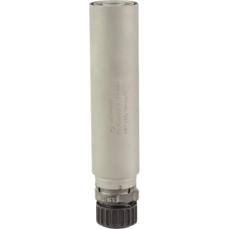 B&T SRBS Ti 762 titanium suppressor side view with Rotex-SF hub adapter
