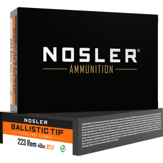 Nosler Varmint Ballistic Tip Rifle Ammunition 223 Rem. 40 gr. BTLF SP 20 rd.