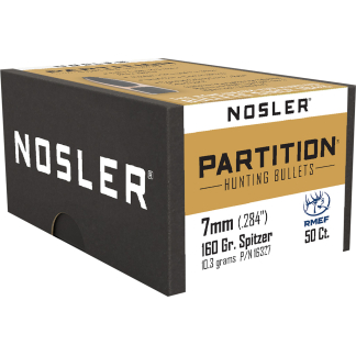 Nosler Partition Bullets 7mm 160 gr. Spitzer Point 50 pk.