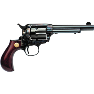 Cimarron Lightning Revolver with Dual Cylinder 38 Spl. 4.75 in. Case Hardened Walnut Grip 6 Shot