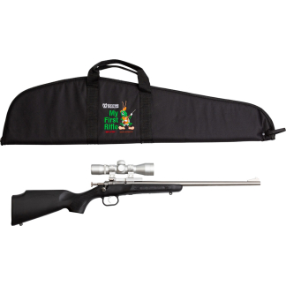Keystone Crickett Package Rifle 22 LR 16 in. Black S/S with Scope RH
