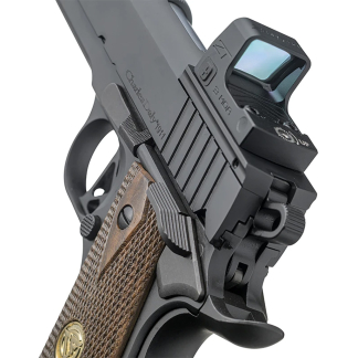 Charles Daly 1911 Superior Pistol 45 ACP 5 in Black Micro Reflex Sight Walnut Grip10