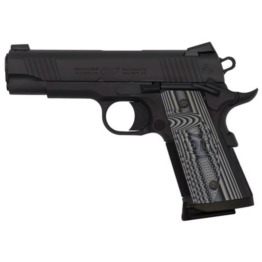 Colt 1911 CCU Concealed Carry Officers Pistol 9mm 4.25 in. Anodize / Black DLC 9 rd.