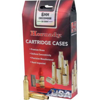 Hornady Rifle Cartridge Cases 6mm Creedmoor Unprimed 50 pk.
