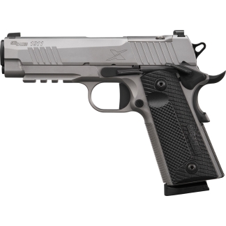 Sig Sauer 1911-XCARRY Stainless Handgun .45 ACP 8rd Magazine(2) 4.2" Barrel Optic Ready