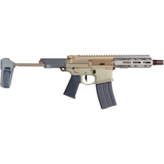 Q HONEY BADGER 300BLK PSTL 7" WITH BRACE BLK/GRY 1-30RD
