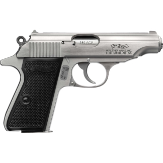 Walther PP Stainless Pistol 380 ACP 3.9 in. Stainless 7 rd.