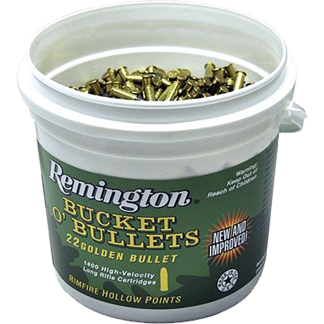 Remington Golden Bullet Rimfire Ammo 22 LR 36 gr. Plated HP 1400 rd.