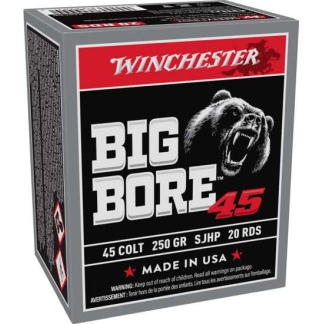 WINCHESTER BIG BORE 45COLT 250G JSP 20RD BX 200RD CS