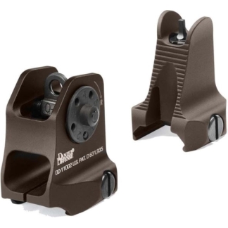 DANIEL DEFENSE FRONT/REAR SIGHT COMBO BROWN