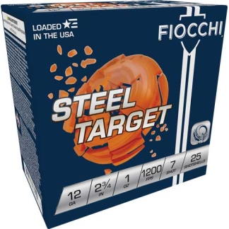 FIOCCHI STEEL 12GA 2.75" - 1OZ #7 1200FPS 250RD CASE LOT