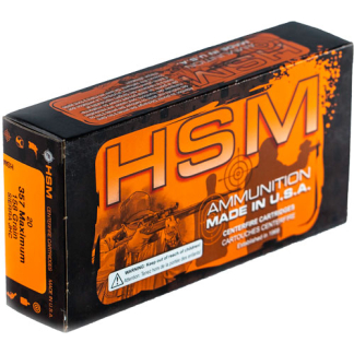 HSM 357 MAXIMUM 158GR JHP - 20RD 25BX/CS
