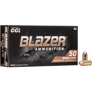 CCI BLAZER BRASS 380 ACP - 95GR FMJ 50RD 20BX/CS