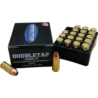 DOUBLETAP 9MM+P 124GR JHP - CONTROLLED EXP 20RD 50BX/CS