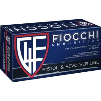 FIOCCHI 357 MAG 148GR JHP - 50RD 20BX/CS