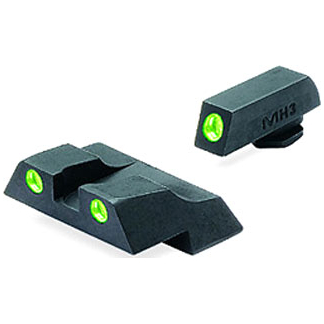 MEPROLIGHT NIGHT SIGHT FIXED - SET GRN/GRN FOR GLOCK 26/27