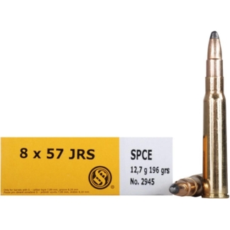 Sellier & Bellot Rifle Ammunition 8x57 JRS 196 gr SPCE 2380 fps - 20/box