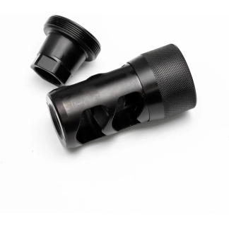 Area 419 Hellfire 2P-Self Timing Muzzle Brake w/ Adapter 9mm 5/8-24