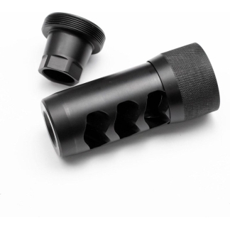 Area 419 Hellfire Self Timing Muzzle Brake 7mm/30cal Black Nitride 5/8-24