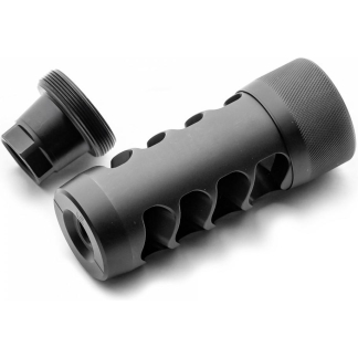 Area 419 Hellfire Match Self Timing Muzzle Brake 6mm 5/8-24 Black Nitride