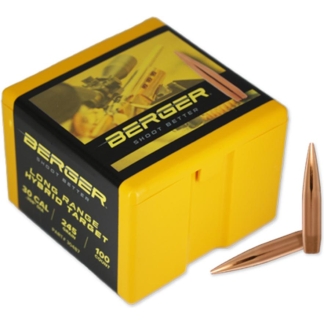 Berger LR Hybrid Target Rifle Bullets .30 Cal 245 gr BT 100/ct
