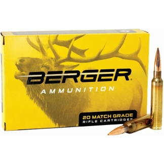 Berger Elite Hunter Rifle Ammunition 6.5 PRC 156gr 2930 fps 20/ct