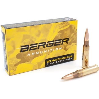 Berger Match Grade Rifle Ammunition 308 Winchester 175gr OTM Tactical 20/rds