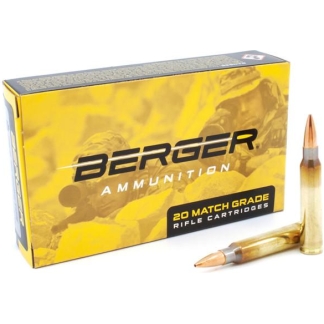 Berger Tactical Rifle Ammunition .223 Rem 77gr OTM 2750 fps 20/ct