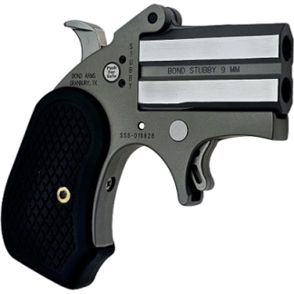 Bond Arms Stubby B6 w/Extended Grip Handgun 9mm Luger 2rd Capacity 2.2" Barrel Stainless Finish