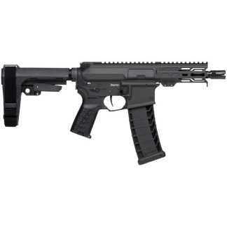 CMMG Banshee MK4 Fixed Ejector Handgun 9mm Luger 30rd Magazine 5'' Barrel RipBrace Armor Black