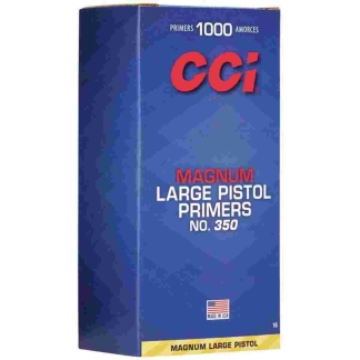 CCI 350 MAG LARGE PISTOL PRIMER 100 RD/BX 10BX/BRICK 5 BRICKS/CS