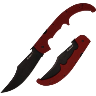 Cold Steel Espada XL Folding Knife 7-1/2" Clip Point Blade Ruby Red