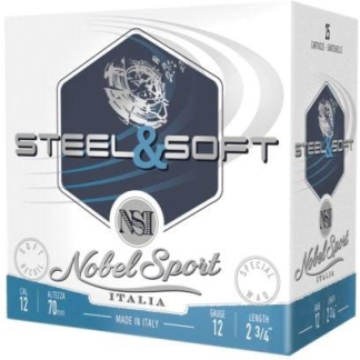 Noble Target Steel Shotshells 12 ga 2-3/4" 1 oz 1280 fps #7 25/ct