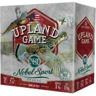 Nobel Sport Upland Game Shotshells 12 ga 2-3/4" 1-1/4 oz 1220 fps #8 25/ct
