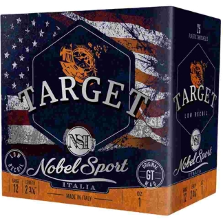 Noble Sport Target Low Recoil Shotshells 12 ga 2-3/4" 1 oz 1200 fps #8 25/ct