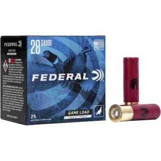 Federal Game-Shok Heavy Field Load Shotshells 28ga 2-3/4" 1 oz #5 1220 fps 25/ct