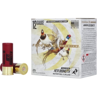 Federal Hevi-Bismuth Shotshells 12ga 2-3/4" 1-1/4oz 1350 fps #3 25/ct