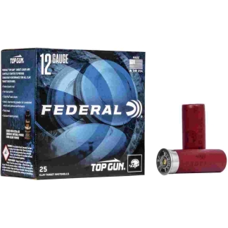 Federal Top Gun Target Shotshell 12 ga 2-3/4"  7/8 oz #8 1200 fps 25/ct