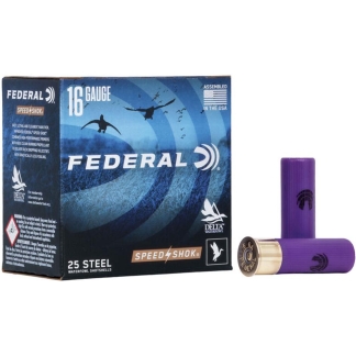 FEDERAL SPEED-SHOK HIGH VELOCITY STEEL 16GA 2-3/4" 15/16OZ 4 AMMO 25RD