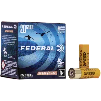 Federal Speed-Shok Waterfowl Steel - 20ga 2-3/4" 3/4oz #6-Shot 25/Box