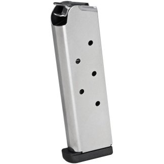 Springfield 1911 Stainless Steel  EMP Magazine with Slam Pad .45 ACP 7/rd
