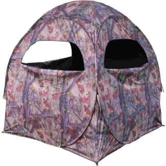 HME 2-Person Spring Steel 75 Pop-Up Ground Blind 58x58x57" - JM Camo
